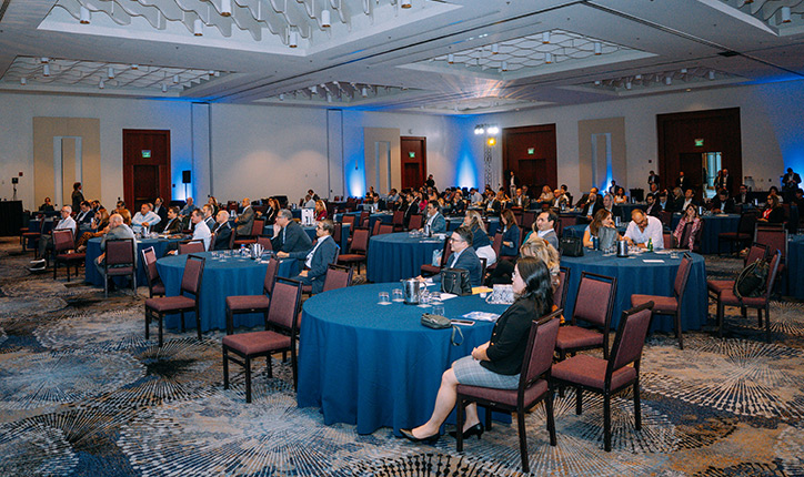 Audience in the ballroom at the 2025 Forum